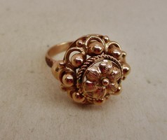 Szépséges régi  kézműves arany gyűrű