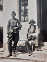 Régi katona fotó mini férfi fénykép