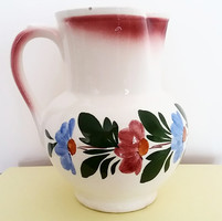 Old granite jug with floral spout 19 cm