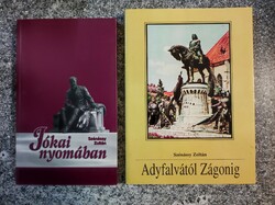 Szénássy Zoltán Dedikált !!! könyvei : Adyfalvától Zágonig, Jókai nyomában.