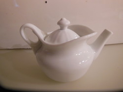 KIÖNTŐ  - PORCELÁN - RENDKÍVÜL VASTAG 17 x 11 x 10 cm - ANTIK - OSZTRÁK - HÓFEHÉR  - 3 dl - HIBÁTLAN
