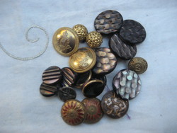 20 beautiful old buttons