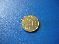 ÉSZTORSZÁG 10 SENTI 1998 OROSZLÁN