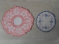 Two small cross stitch needlework