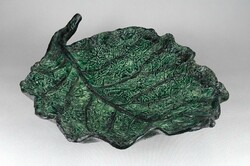 1K947 large leaf-shaped weaver ceramic table centerpiece offering 38 cm