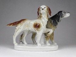 1K925 Carl Scheidig Grafenthal porcelán kutya pár 20 cm