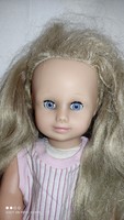 Vintage Götz baba 120/16 szép szőke hajú kék szemű jelzett eredeti