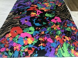 Huge Austrian shawl with beautiful colors, 138 x 112 cm