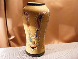 Madaras colorful glazed ceramic vase