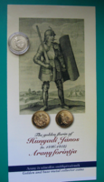 2022 – Hunyadi János (1446-1453) aranyforintja  - 2000 Ft BU - ismertetővel
