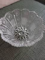 Lead crystal bowl, polished glass approx. 15 x 7 cm
