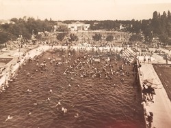 Régi képeslap 1942 Hajdúszoboszló gyógyfürdő fotó levelezőlap