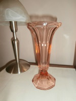 Lazac színű talpas váza