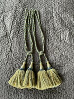 Large elegant cotton curtain ties with tassels in a pair