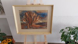 (K) gallery landscape painting by Sándor Tardi with a 62x51 cm frame