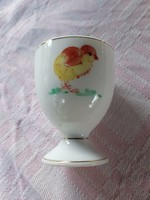 Kézzel festett csibés porcelán lágytojás tartó tojástartó