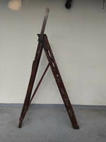 Antique ladder library furniture wood can be opened 992 6123