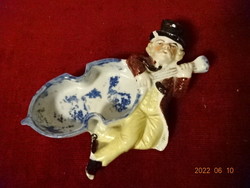 German porcelain centerpiece with a musical figure on the side. He has! Jokai.