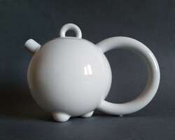 Matteo thun postmodern 'le petit' teapot, arzberg 1986