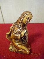 Hungarian glazed ceramic figure, Virgin Mary praying. He has! Jokai.