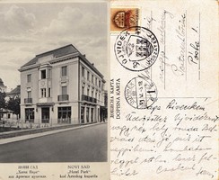 Újvidék novisad park hotel 1941. There is a post office!