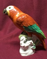 Antik Herendi papagáj, 15,5 cm