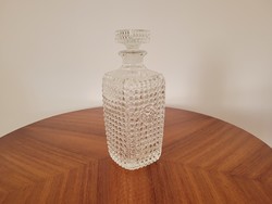 Régi retro whisky italos üveg art deco jellegű dugós palack