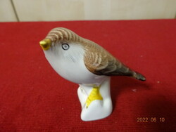 Aquincum porcelain figurine, finch. Height 7 cm, hand painted. He has! Jokai.