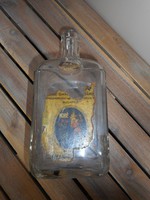 HOBÉ régi dombornyomott üvege (cimkemaradvánnyal)