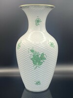 Herend porcelain vase - green Appony pattern