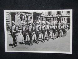 1929 BUDAPEST ORSZÁGHÁZ KIRÁLY DÍSZŐRSÉG MENETE FOTÓ FOTÓLAP