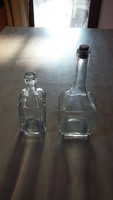 Két régi kis üveg palack