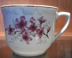 Old Chinese tea cup with floral pattern