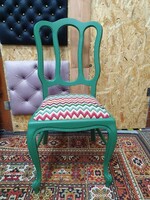 Provence vintage chair with new Moroccan pattern upholstery
