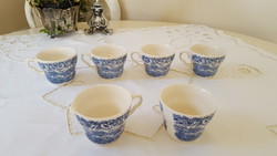 Angol fajansz csésze,cukortartó és egy kiöntő