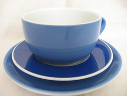 Botticelli design blue coffee cup trio