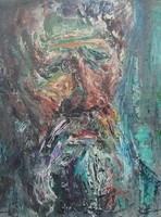 Painting, portrait of an old man