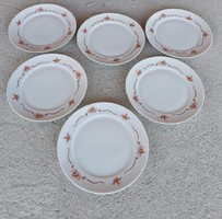 Alföldi porcelán csipkebogyós süteményes tányérok nosztalgia darabok
