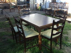 Asztal hat szék bővíthető