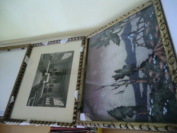 3 wooden picture frames, 2 of which are 22x27 and 1 is 21x28 cm