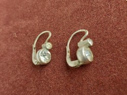 Antik ezüst button füli
