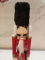 Nutcracker soldier made of wood, with rifle, 38 cm