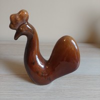Retro ceramic rooster figure