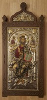 Icon with silver plate 45x20 cm