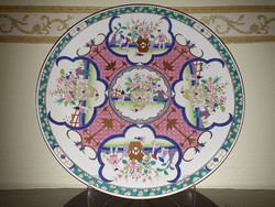 Large Herend Chinese pattern emp wall bowl
