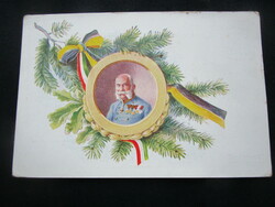 1912 Franz Josef Habsburg Emperor King of Hungary Christmas original and contemporary photo - sheet photo