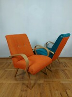 Csehszlovák mid-century karosszék retro fotel