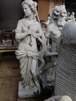 Hatalmas Antik  Artemisz szobor Diána Kastély kerti Kő Görög Isten dzobra Fagyálló Műkő