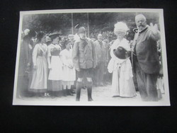 1910 HABSBURG FERENC JÓZSEF CSÁSZÁR MAGYAR KIRÁLY JELZETT SZÁRAZ PECSÉT KORABELI VALÓDI FOTÓ FÉNYKÉP