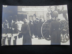 1916 HABSBURG FERENC JÓZSEF CSÁSZÁR MAGYAR KIRÁLY TEMETÉSE EREDETI ÉS KORABELI  FOTÓ - LAP FÉNYKÉP